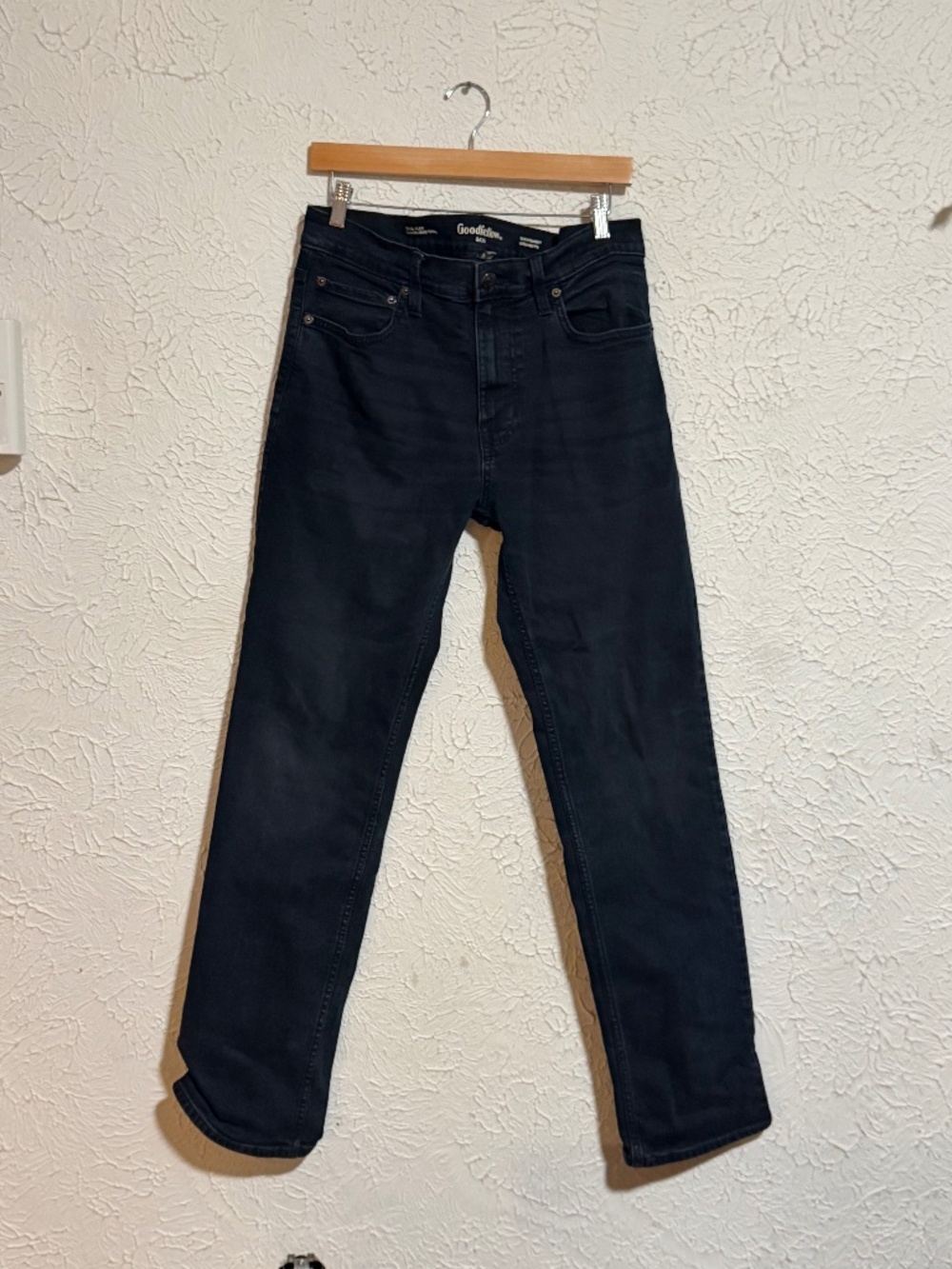 Goodfellow Men’s Slim Straight Jeans 32x32 Dark Wash Total Flex Denim